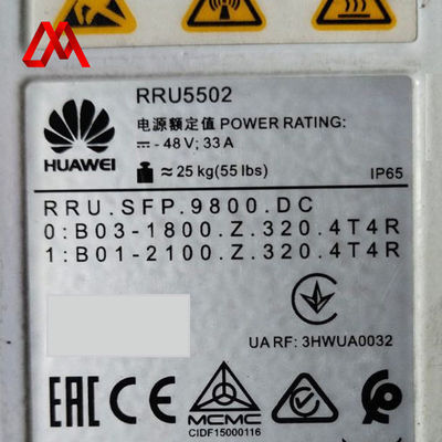HUAWEI RRU1800/2100 RRU5502 02312BSJ وحدة الراديو عن بعد مزدوجة النطاق للشبكات 4G و 5G